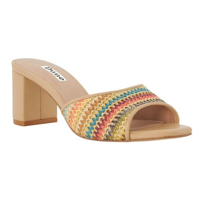 Front - Dune London Womens/Ladies Crochet Medium Block Mule Sandals