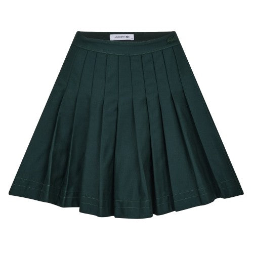Front - Lacoste Womens/Ladies Jupe Embroidered Logo Mini Skirt