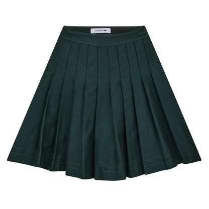Front - Lacoste Womens/Ladies Jupe Embroidered Logo Mini Skirt