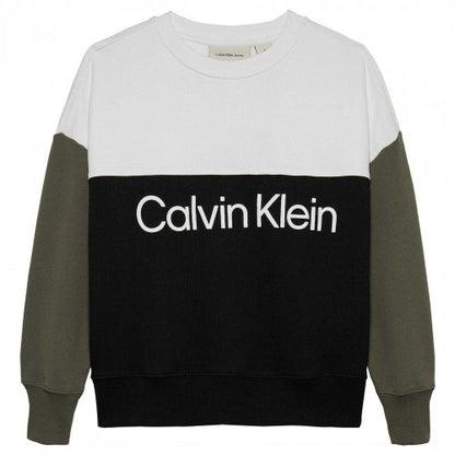 Front - Calvin Klein Childrens/Kids Colour Block Sweatshirt