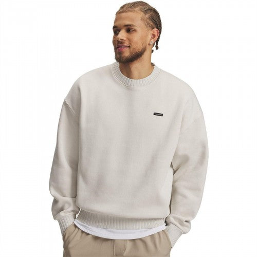 Front - Under Armour Mens Woodmark Ribbed Collar Oversized Sweatshirt