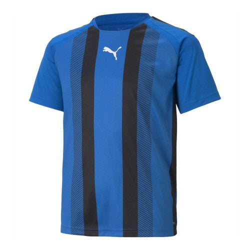 Front - Puma Childrens/Kids Team Liga Striped Stripes Athletic T-Shirt