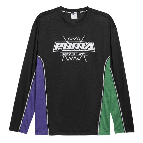 Front - Puma Mens Hoopaverse Shooting Performance Long-Sleeved Top