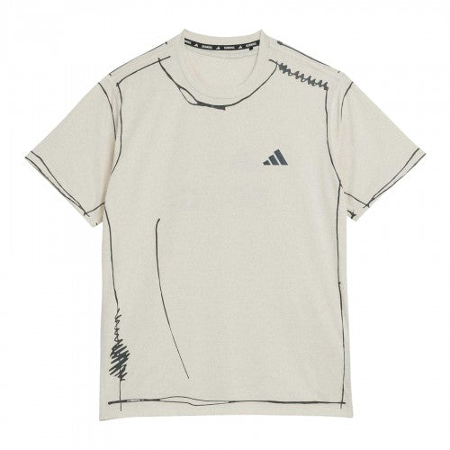 Front - Adidas Mens Doodle Logo Loose Fit T-Shirt