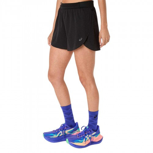 Front - Asics Womens/Ladies Metarun Split Running Shorts