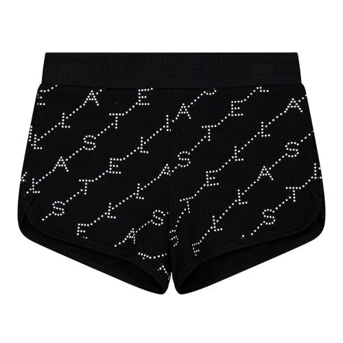 Front - Stella McCartney Childrens/Kids Fleece All Over Logo Shorts