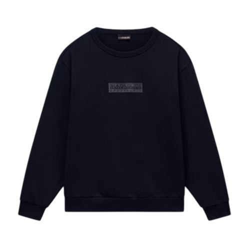 Front - Napapijri Childrens/Kids Box Logo Crew Neck Sweatshirt