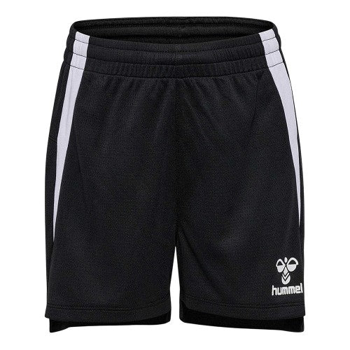 Front - Hummel Childrens/Kids Lead Double Stripe Regular Training Shorts