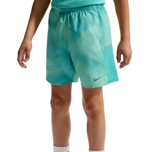 Front - Nike Childrens/Kids Performance All-Over Print Running Shorts