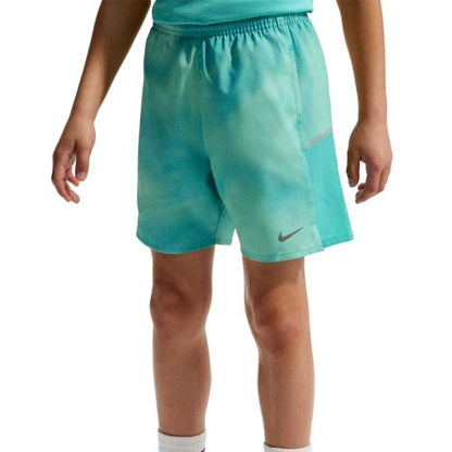 Front - Nike Childrens/Kids Performance All-Over Print Running Shorts