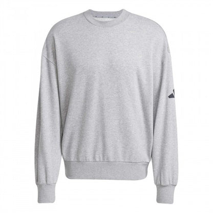 Front - Adidas Mens Cotton Oversized Sweatshirt