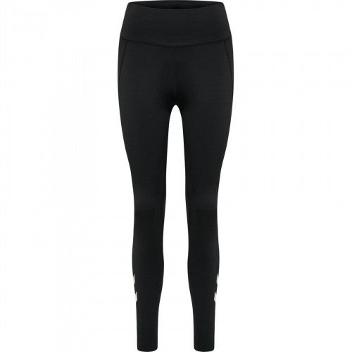 Front - Hummel Womens/Ladies Logo High Waist Tights