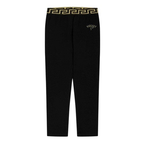 Front - Versace Childrens/Kids Greca Fitted Leggings