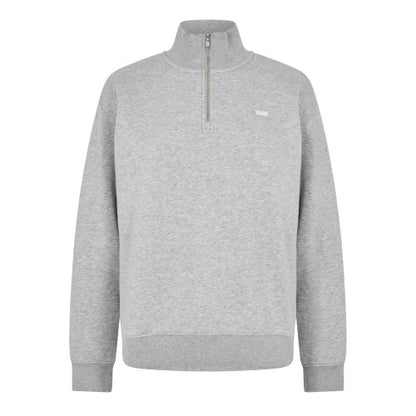 Front - Levis Mens Quarter Zip Sweatshirt