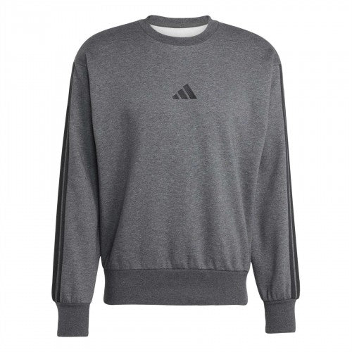 Front - Adidas Mens 3 Stripes Sweatshirt