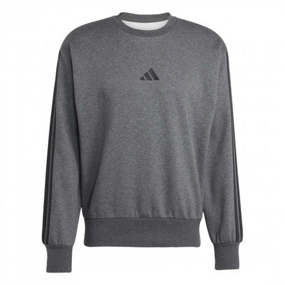 Front - Adidas Mens 3 Stripes Sweatshirt