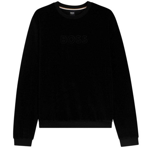 Front - Hugo Mens Velour Sweatshirt