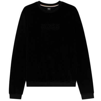 Front - Hugo Mens Velour Sweatshirt