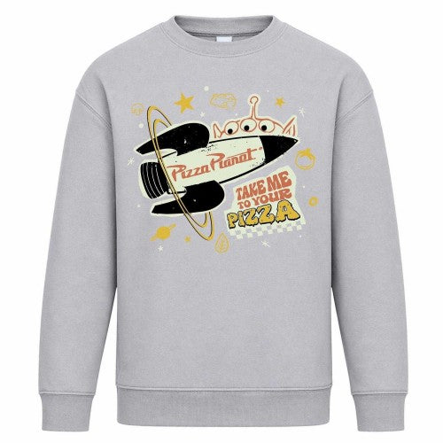 Front - Toy Story Childrens/Kids Take Me To Your Pizza Aliens Sweatshirt
