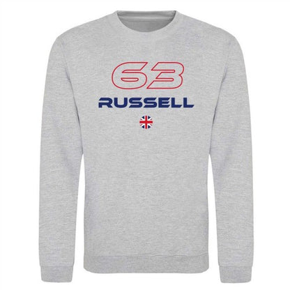 Front - AWD Mens Russell Formula 1 Long-Sleeved Sweatshirt