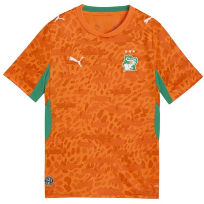 Front - Puma Childrens/Kids World Cup 2026 Ivory Coast FC Football Shirt