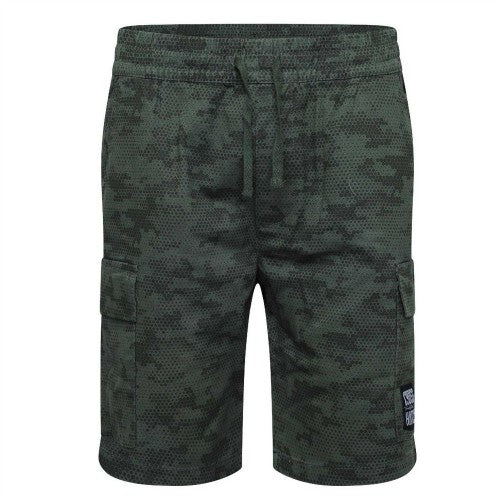 Front - Crosshatch Mens Janscore All-Over Print Cargo Shorts