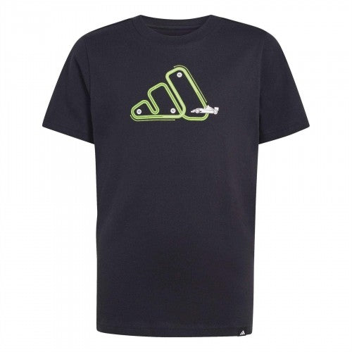 Front - Adidas Childrens/Kids Graphic Print T-Shirt