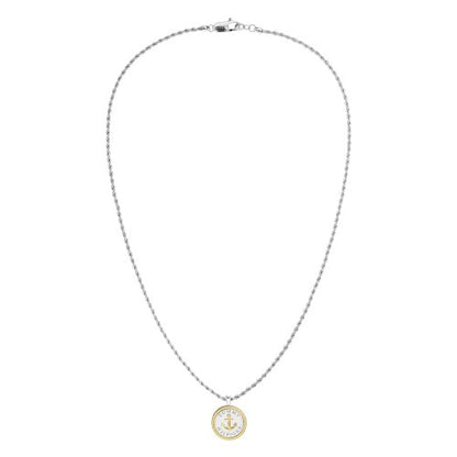 Front - Tommy Hilfiger Stainless Steel Necklace & Pendant