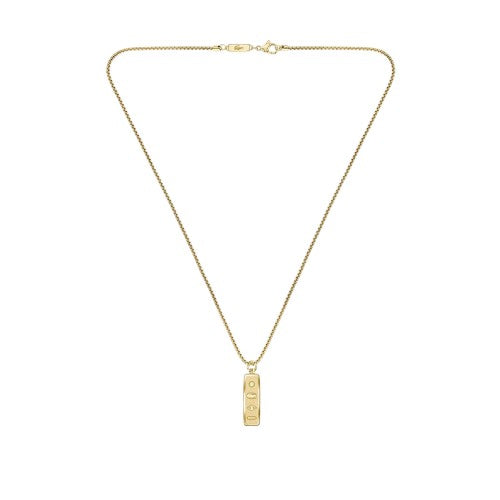 Front - Lacoste Mens District Reversible Necklace & Pendant