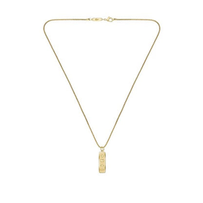 Front - Lacoste Mens District Reversible Necklace & Pendant