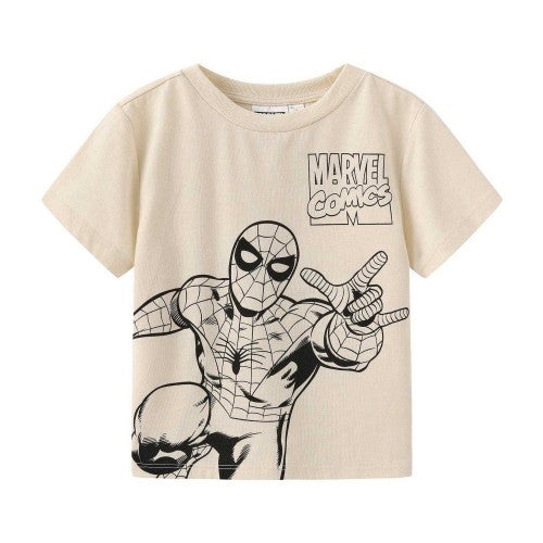 Front - Spider-Man Childrens/Kids Action Pose Cotton T-Shirt