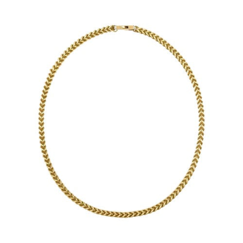 Front - Guess Foxtail Stainless Steel Necklace