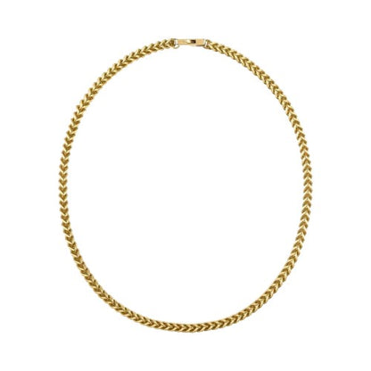 Front - Guess Foxtail Stainless Steel Necklace