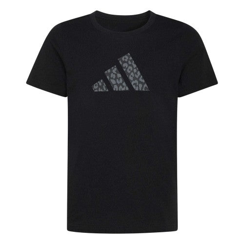 Front - Adidas Childrens/Kids Animal Print Logo T-Shirt