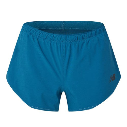 Front - New Balance Womens/Ladies Trackside Split Hem Running Shorts