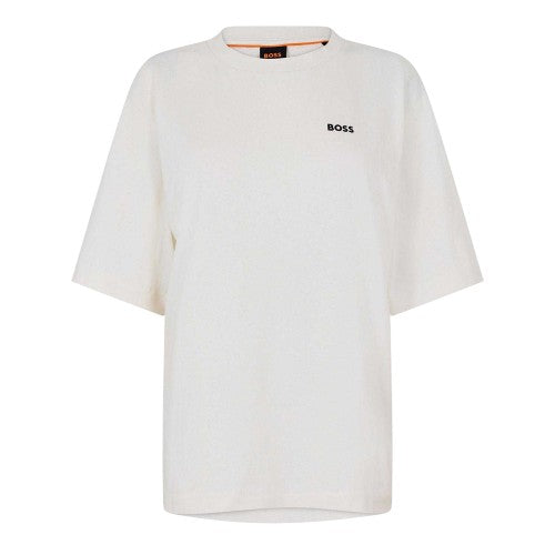Front - Boss Mens Embroidered Logo Regular T-Shirt