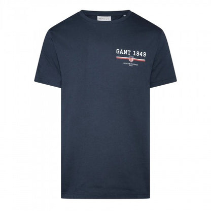 Front - Gant Mens 1949 Regular T-Shirt