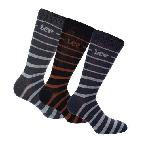 Front - Lee Unisex Adult Logo Socks (Pack of 3)
