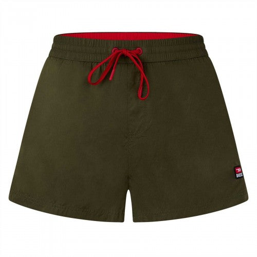 Front - Diesel Mens Mike Pat Logo Swim Shorts