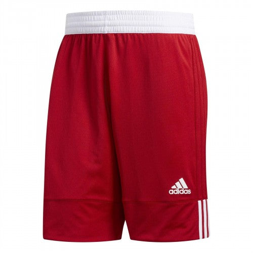 Front - Adidas Mens Spped Reversible 3 Stripes Basketball Shorts