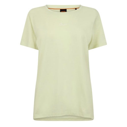 Front - Boss Womens/Ladies Embroidered Logo Slim T-Shirt