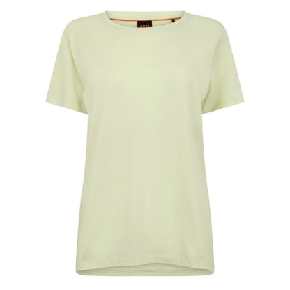 Front - Boss Womens/Ladies Embroidered Logo Slim T-Shirt