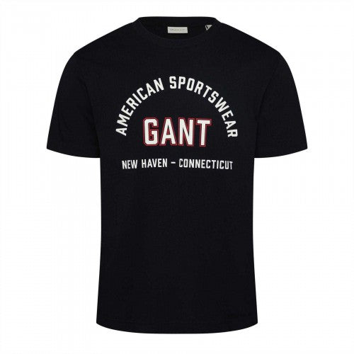 Front - Gant Mens Graphic Print T-Shirt