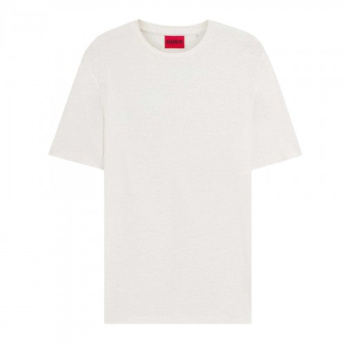 Front - Hugo Mens Crew Neck Relaxed Fit Short-Sleeved T-Shirt