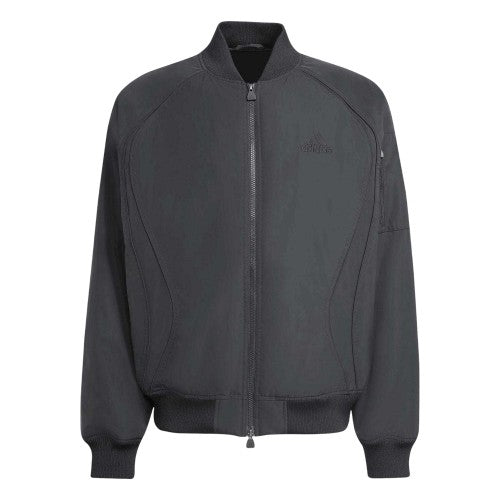 Front - Adidas Mens Teamgeist Logo Zipped Bomber Jacket