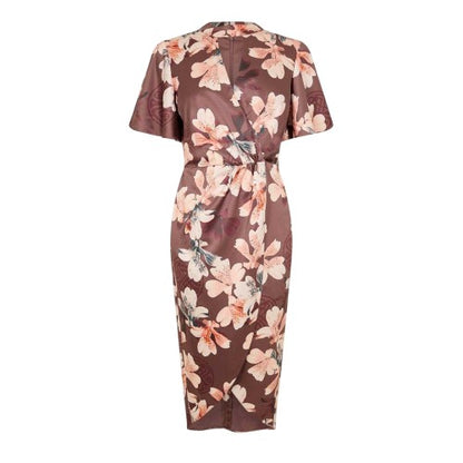 Front - Biba Womens/Ladies Floral Velvet Dress