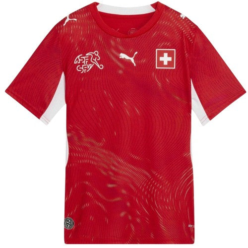 Front - Puma Childrens/Kids World Cup 2026 Switzerland FC Home Shirt