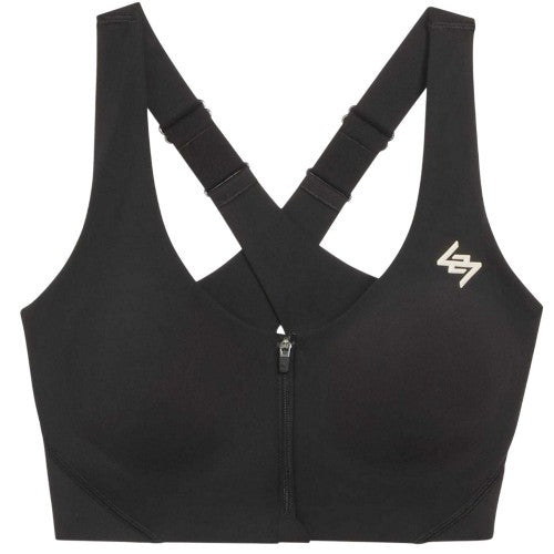 Front - Represent Womens/Ladies 247 Puma Zipped Sports Bra
