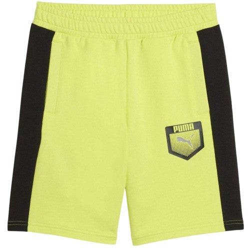 Front - Puma Childrens/Kids Active Graphic Sweat Shorts