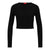 Front - Hugo Womens/Ladies Saneriny Cropped Long-Sleeved Jumper